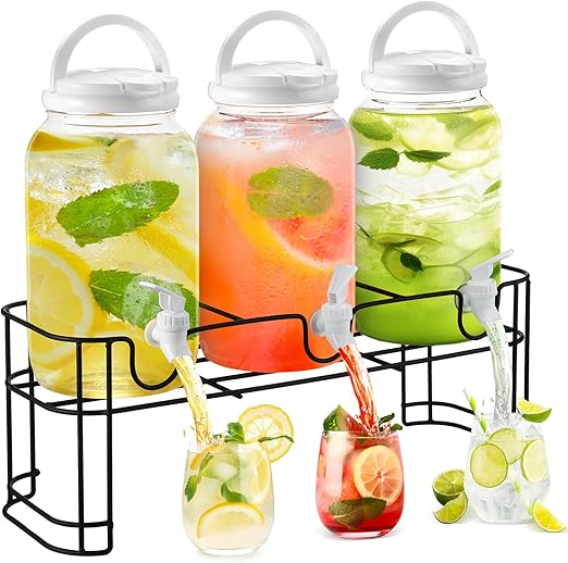 Tanlade Plastic Drink Dispenser with Stand Beverage