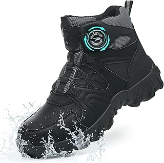 NACKINg Sapatos de segurança impermeáveis botas de segurança para homem mulher impermeável botas de trabalho biqueira de aço leves sapatilhas de segurança antiderrapantes