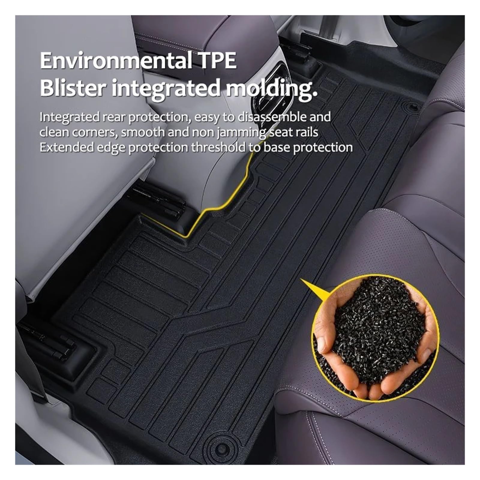 Car Floor Mats Compatible for Lynk Co 09 2022-2026 6seat 7seat Fuel PHEV EMP Anti-Dirty Pads LHD Foot — view 6