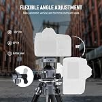 NEEWER LITETRIP LT07 61" Tripode de voyage en aluminium pour appareil photo avec tête à rotule à profil bas, Arca QR Plaque compatible avec la plaque de trépied Peak Design V3, Axis double centre, porte-téléphone, Max Charger 22lb