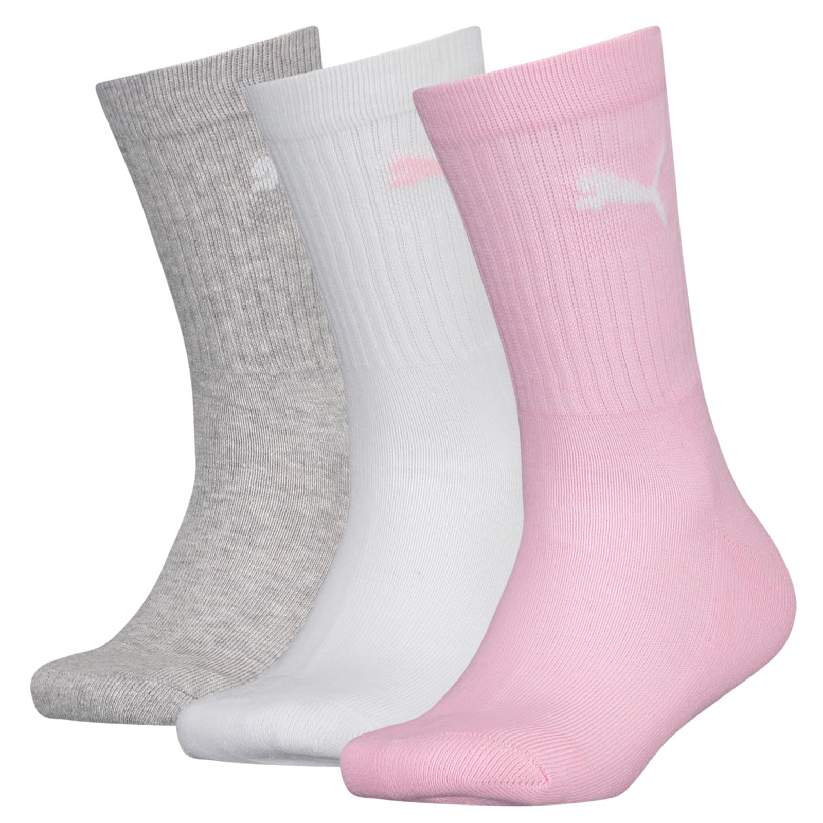 PUMA Unisex Kids Crew Sports Socks (3 Pair Pack)