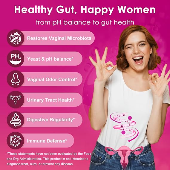 Vaginal Probiotics for Women, 60 Billion CFU, 90 Capsules