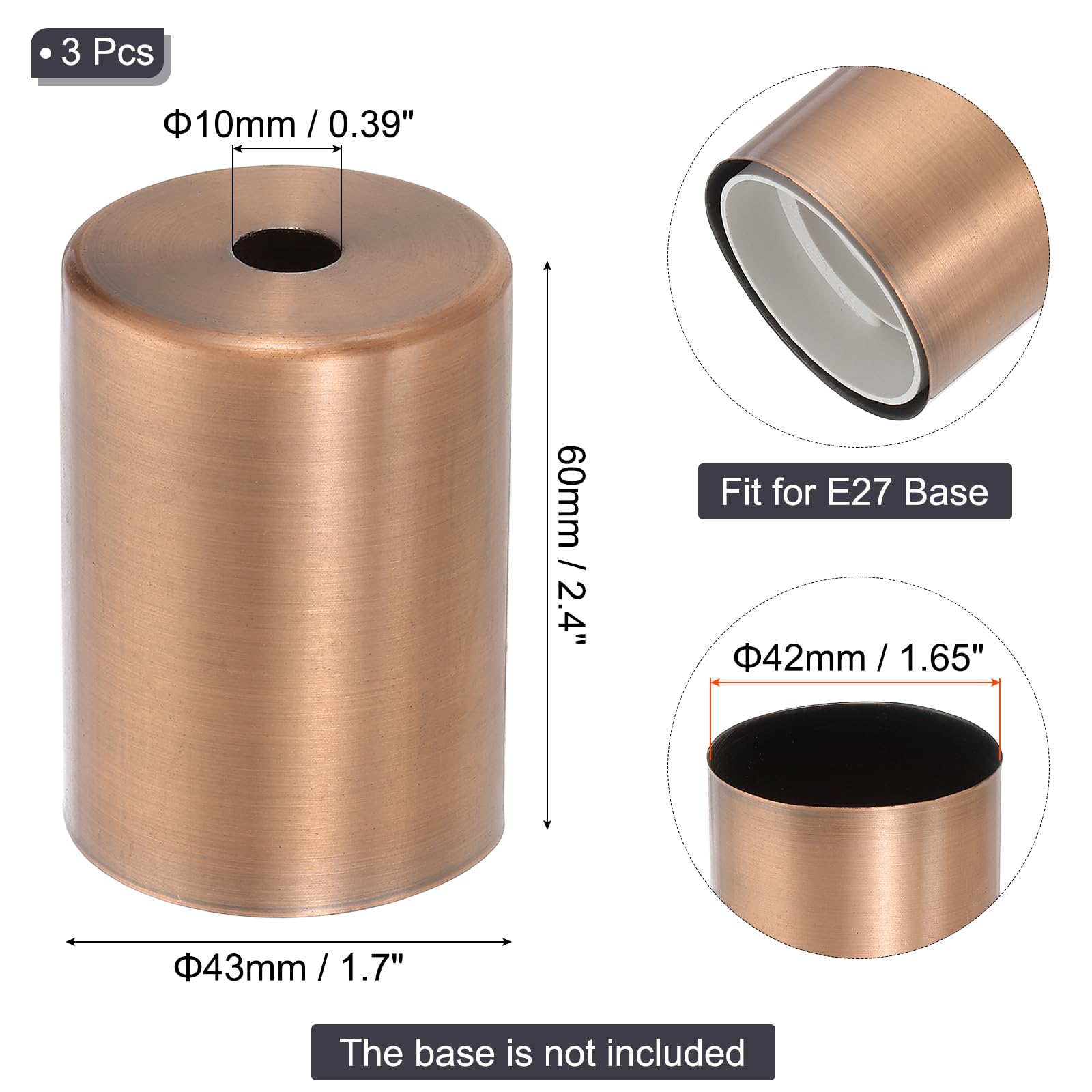 PATIKIL E27 Lamp Socket Cup - Image 2