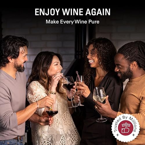Miniatura 4 de PureWine - Filtros de varita de histaminas y sulfitos, puede reducir y aliviar las alergias y sensibilidades del vino, purificador airea el sabor y