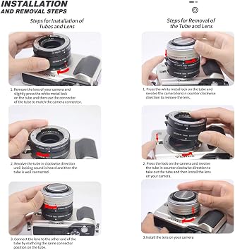 EXT-M4/3-M 10mm 16mm Automatic Extension Tube for Olympus Panasonic Micro 4/3 System Camera