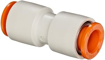SMC KQ2H11-00A PBT Push-to-Connect Tube Fitting, Straight Union, 3/8" Tube OD Pack of 10
