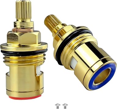 Icetop 2Pair Ceramic Tap Cartridge Universal 1/4 Turn for Kitchen Bathroom