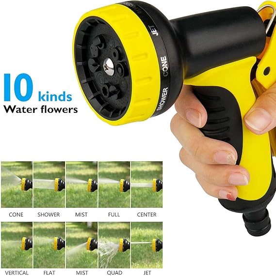 Topways® Hose Pipe Fitting Set, Spray Nozzle Watering Gun Hose Connector