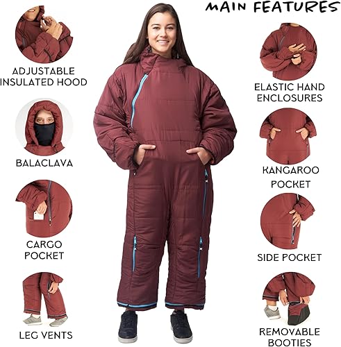 Miniatura 2 de Selk'bag Original 6G The Wearable Bag I - Saco de dormir para interior y exterior para acampada, viajes en autocaravana, festivales, salón