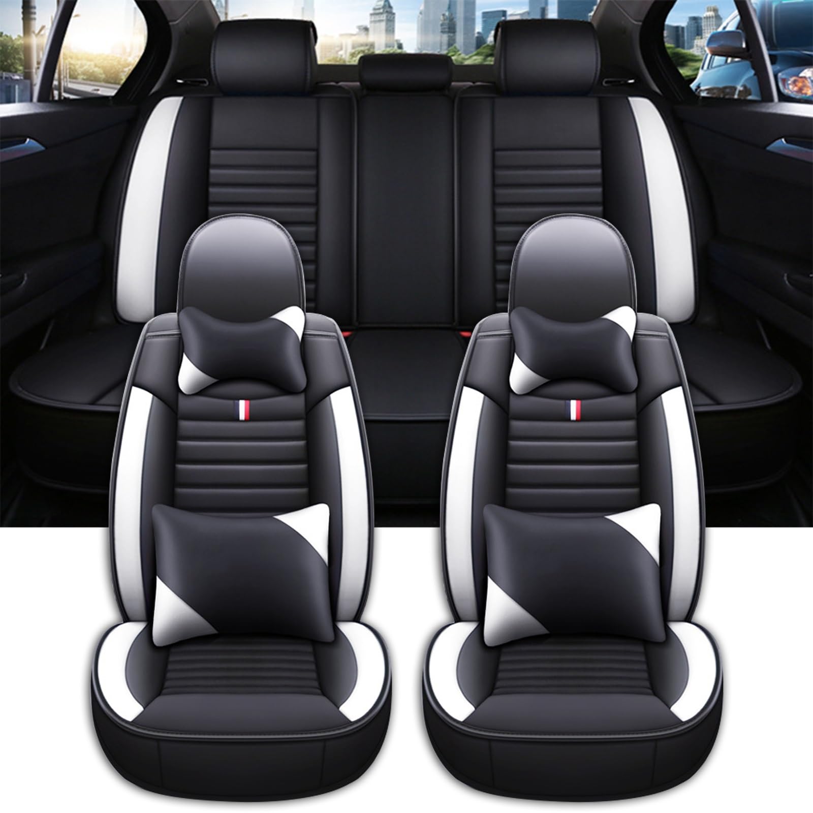 マツダ アクセラ BM BY 用 シートカバー(フロント+リア) 汚れ保護 全面保護 1セット 2色可選 Amazon | マツダ アクセラ BM・BY系 に適用 シートカバー 全席セット