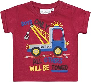 BABY TOWN Baby,Clothing,Baby Boys 0-24m,Tops,T-Shirts Babytown Newborn Baby Boys Novelty T-Shirts (Ages 0-3 Up to 18-24 Months) Cotton Rich Top