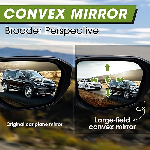 Miniatura 5 de SIZIOM Espejo lateral convexo del pasajero para Honda Civic 2016-2021 Sedan con vidrio eléctrico Plegado manual sin calefacción 3PIN Espejo