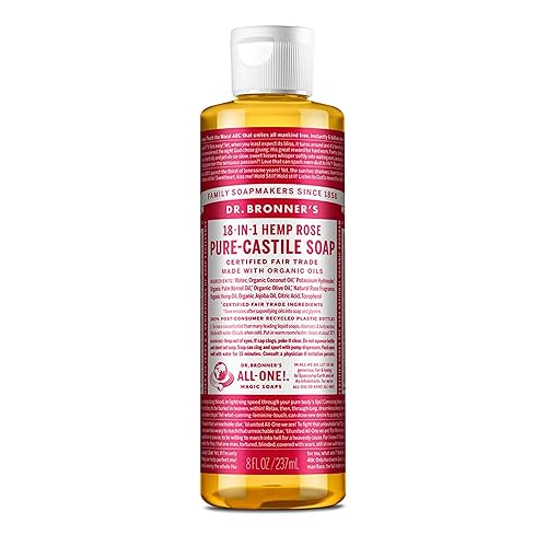 Vista 27 de Jabón líquido Pure-Castile del Dr. Bronner. almendra, 1 galón