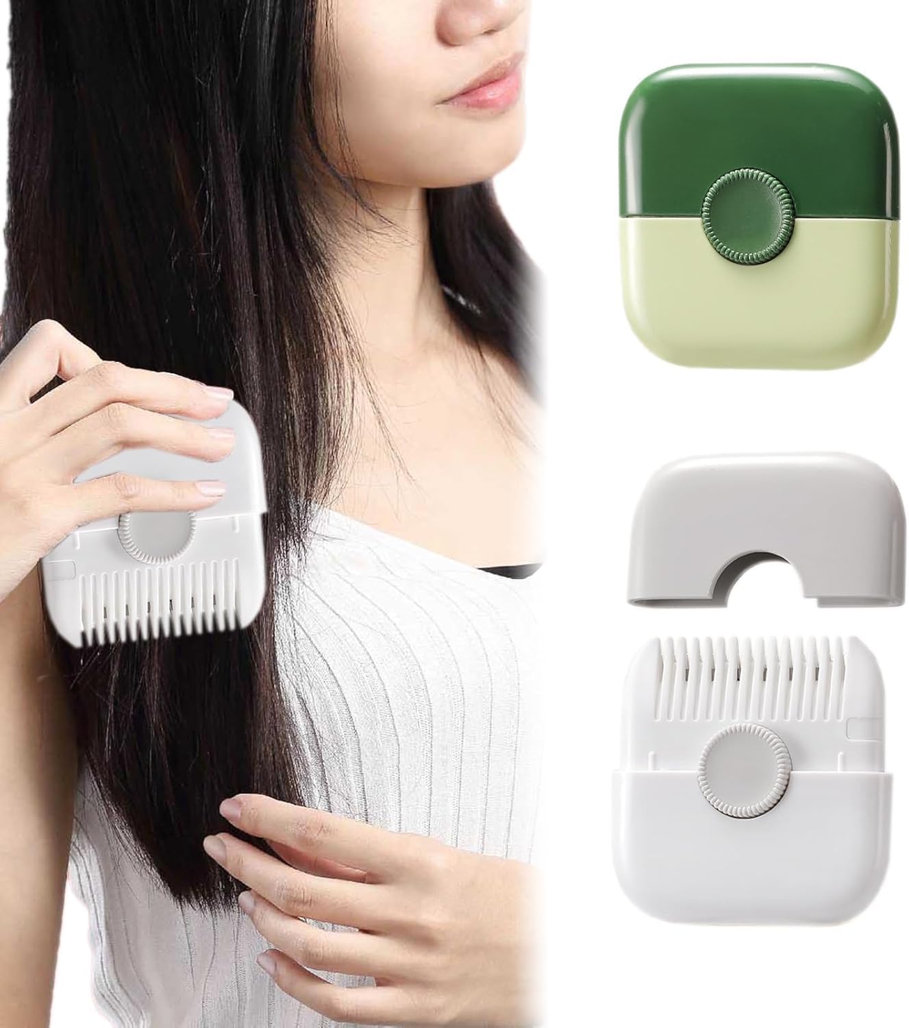 Sinbyuer Unisex Two In One Hair Trimmer Comb Cutter, Double Sided Baby Hair Cutting Razor Comb,Hair Clipper Bang Comb Styling Tool (Pack Of 1), Multicolor-image-22