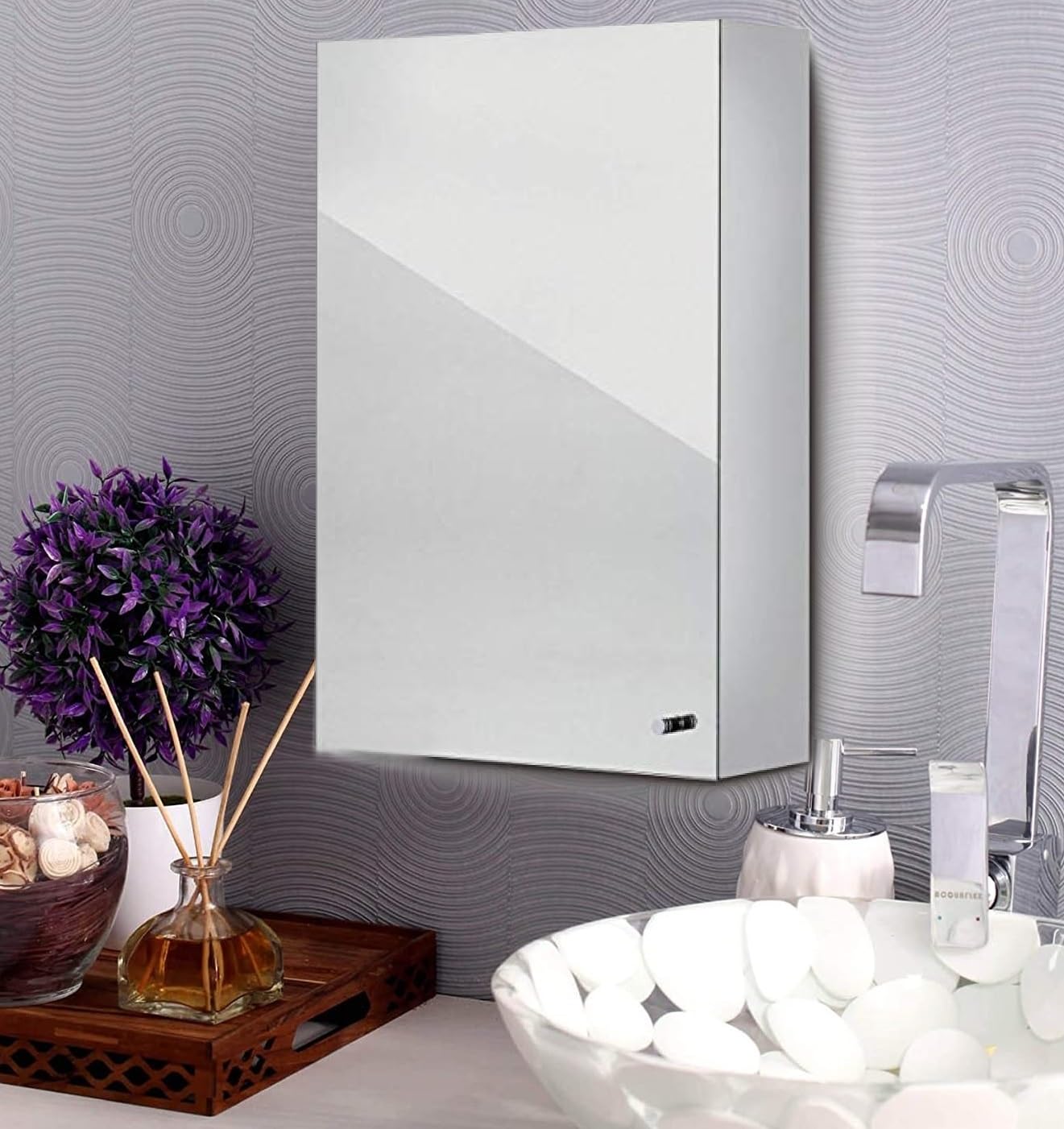 PGen Jumbo XXL Size (16 x 24 Inch) Platinum 304 Grade Stainless Steel Mirror Finish Luxury Chrome Designer Mirror Bathroom Storage Wash Basin Wall Cabinet (Jumbo XXL (16 x 24 Inch)) (B0BMGQ6KNB) Amazon Price History, Amazon Price Tracker