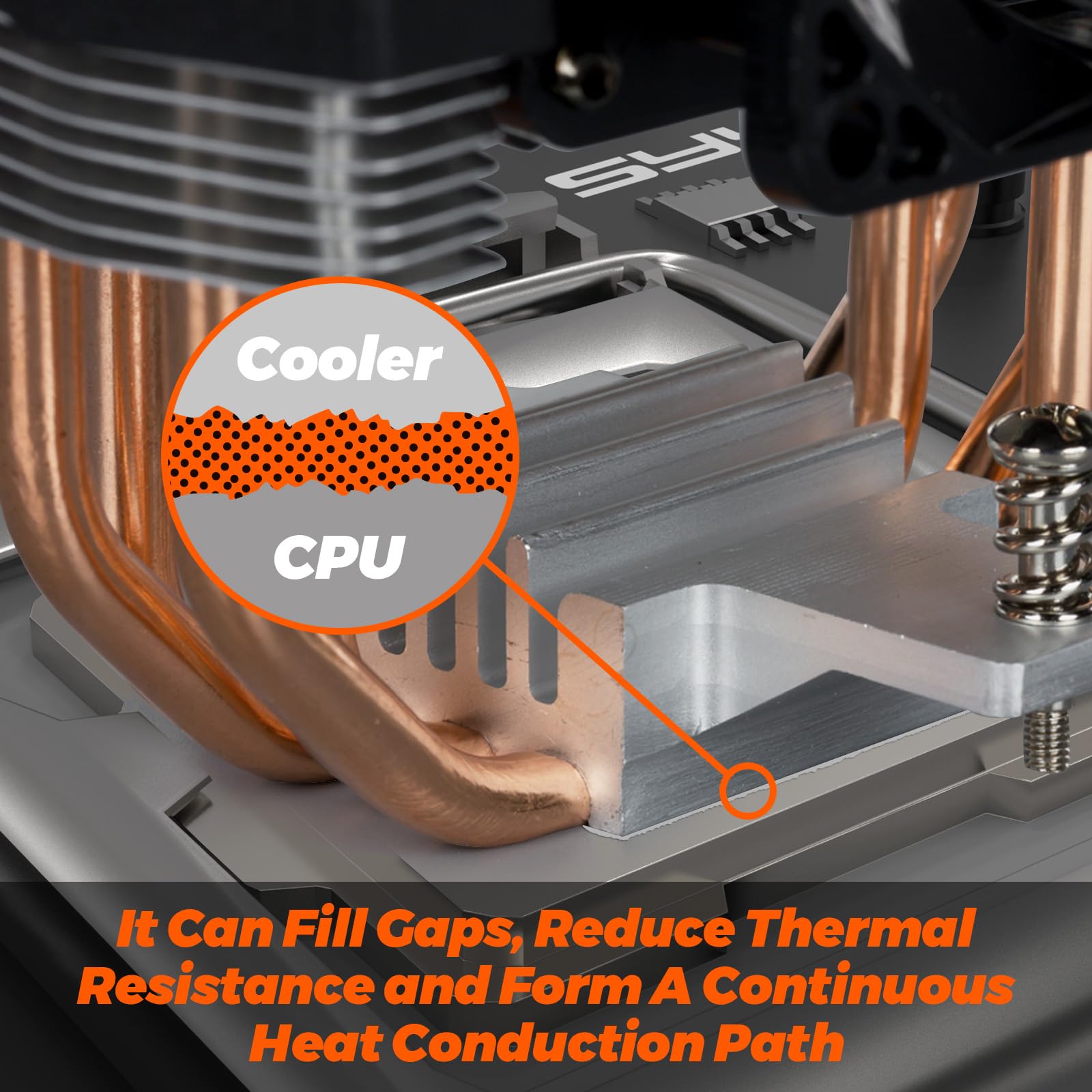SYY Pasta termiczna z zestawem narzędzi pasta procesora pasta termiczna radiator do IC/procesora/procesora/wszystkich chłodziarek, na bazie węgla, wysoka wydajność (4G)