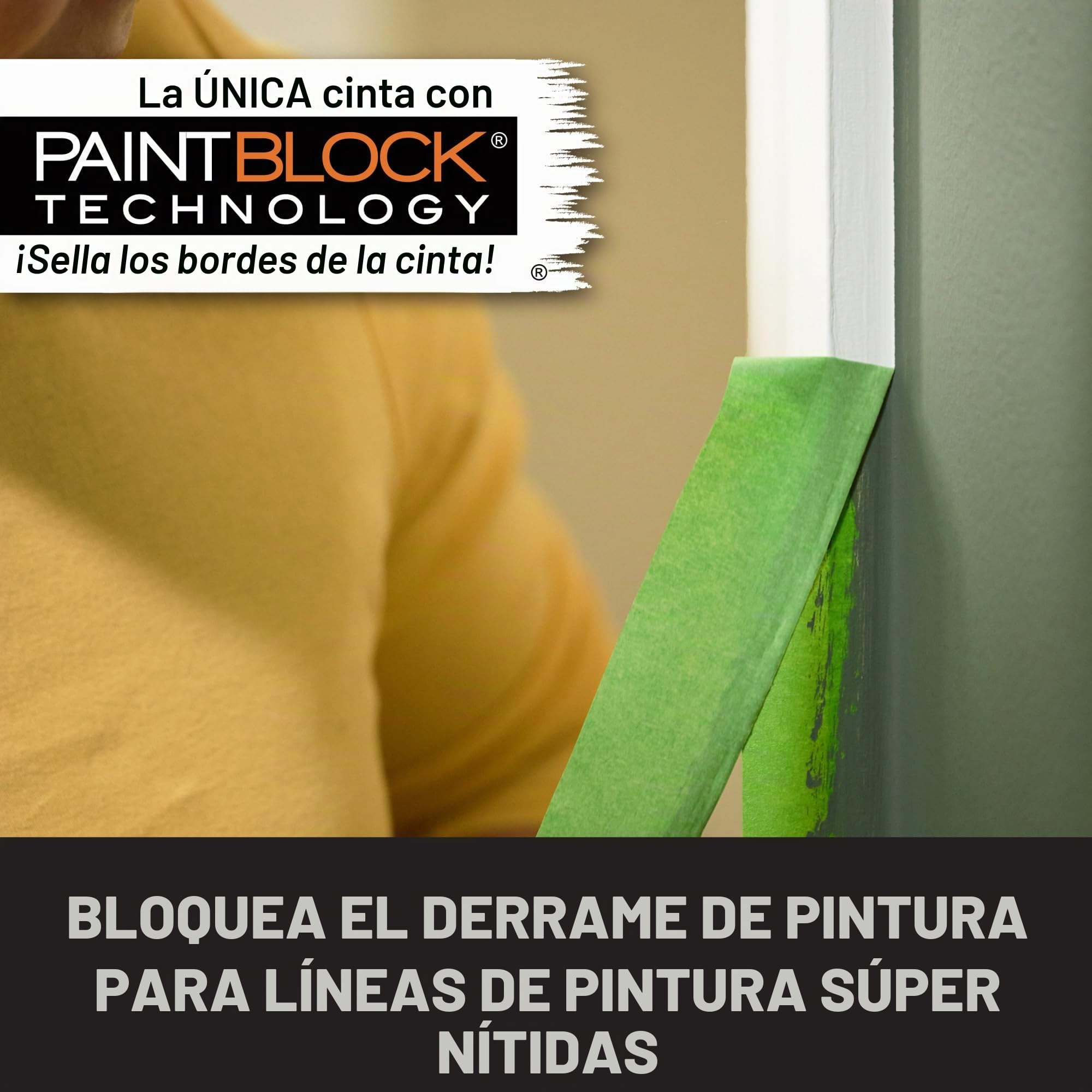 FrogTape Multi-Surface Cinta de pintores: 1.41 in. x 60 yds. (Verde) / 4-paquete [4 rollos/paquete]