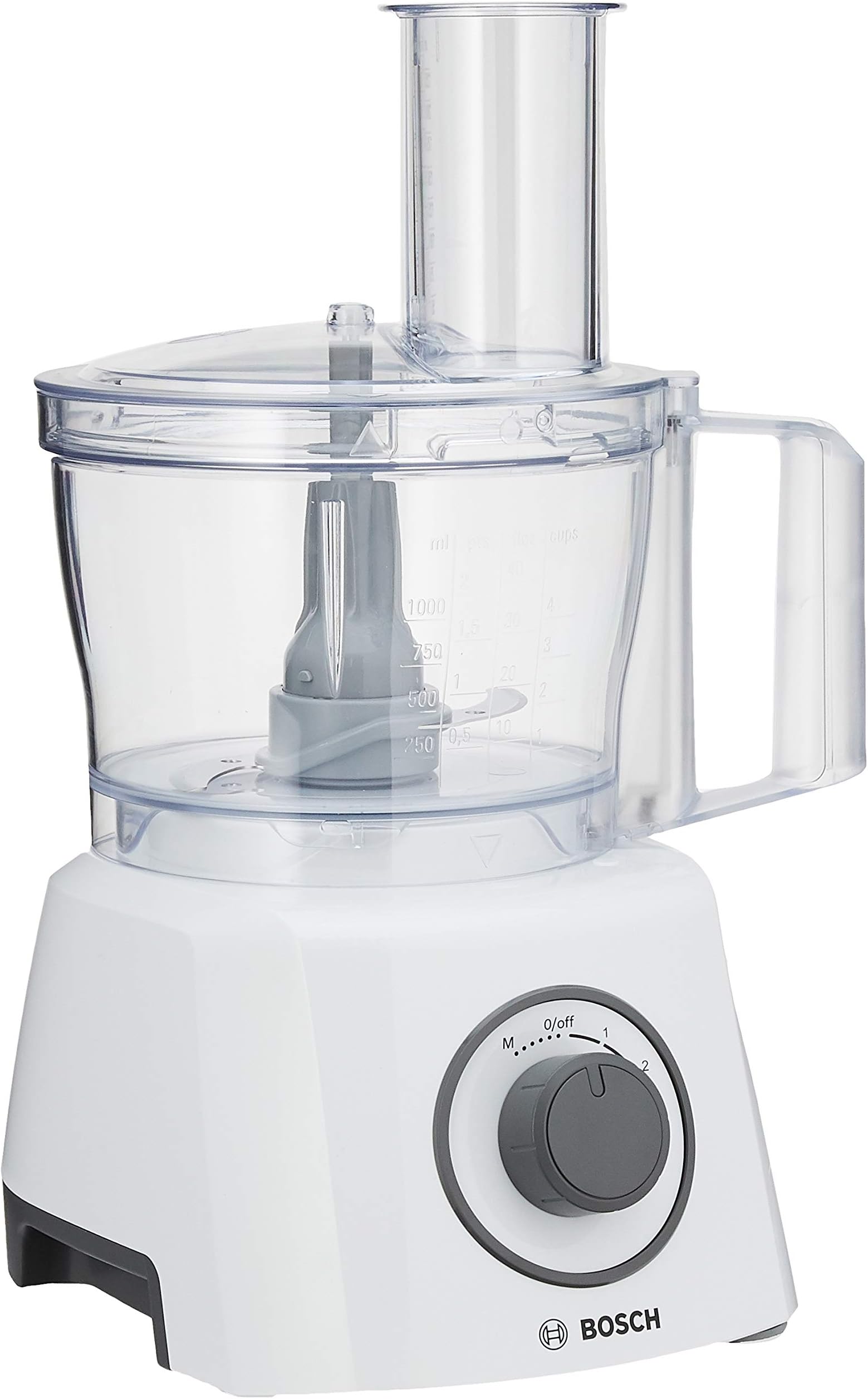 Bosch mcm3200wgb 800 W 2.3L Grey, White – 2.3 Litre Food Processor, Grey, White, Stainless Steel, Plastic, 800 W)