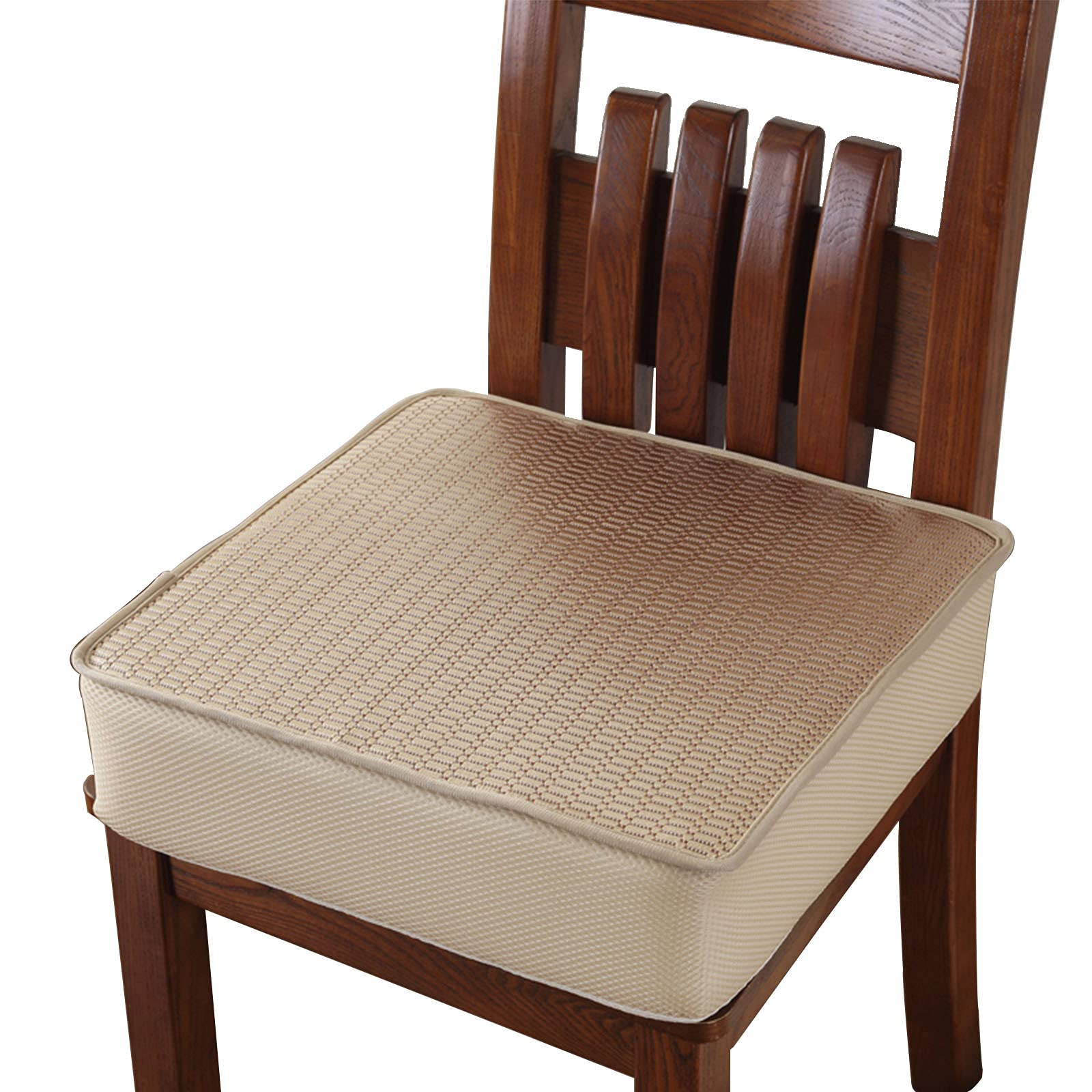 HUALEMEI Summer Booster Seat Cushion,Thicken Breathable Dining Chair Cushions With A Non Slip Backing Chair Pads For Support Waist-E 40x40x5cm(16x16x2inch)