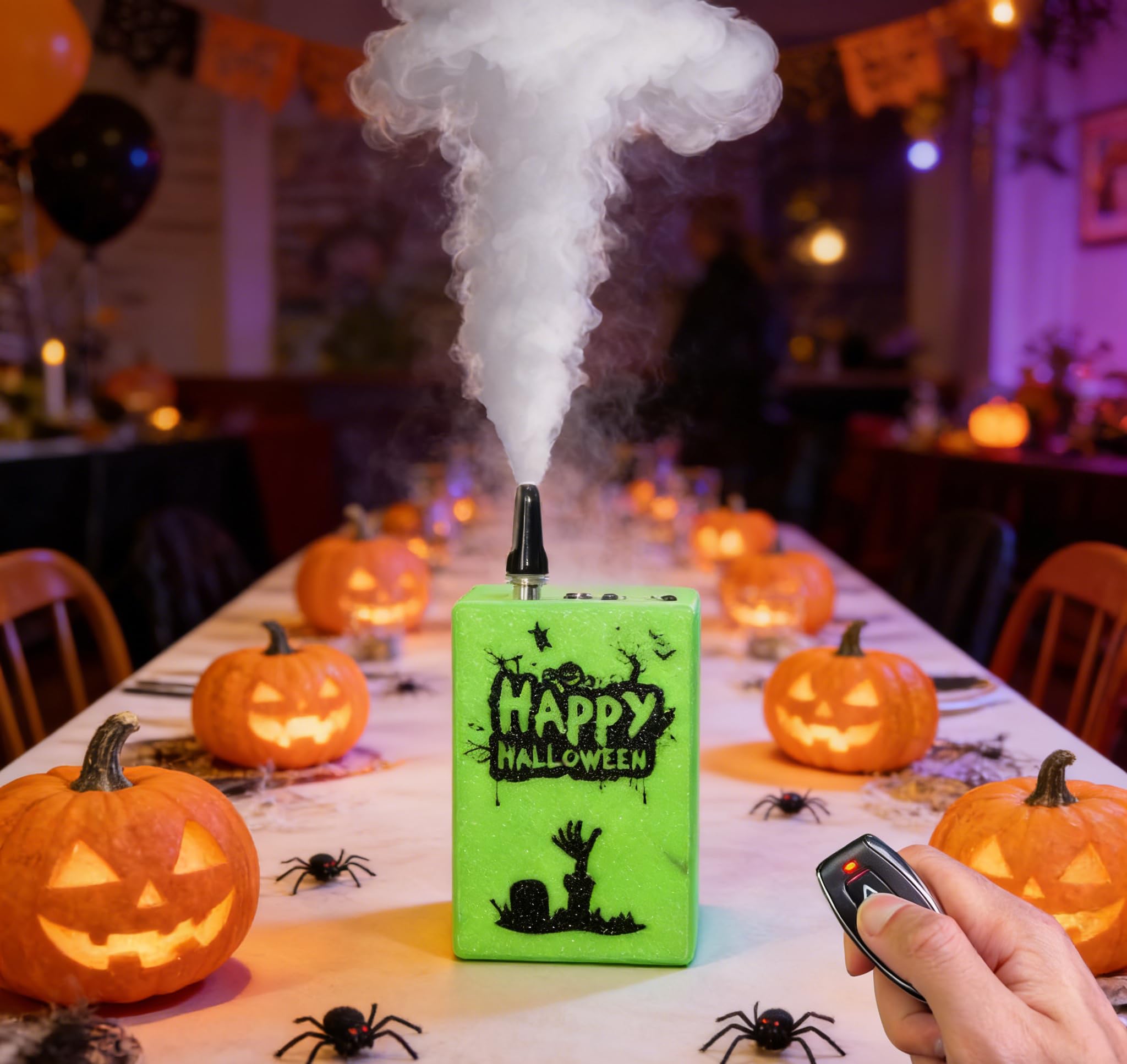 Leuchtende bunte Mini-Fernbedienung für Fotografie, Veranstaltungen im Freien, Cosplay, Profis, Partys, kleine Bühneneffekte (leuchtendes Grün) (grün)