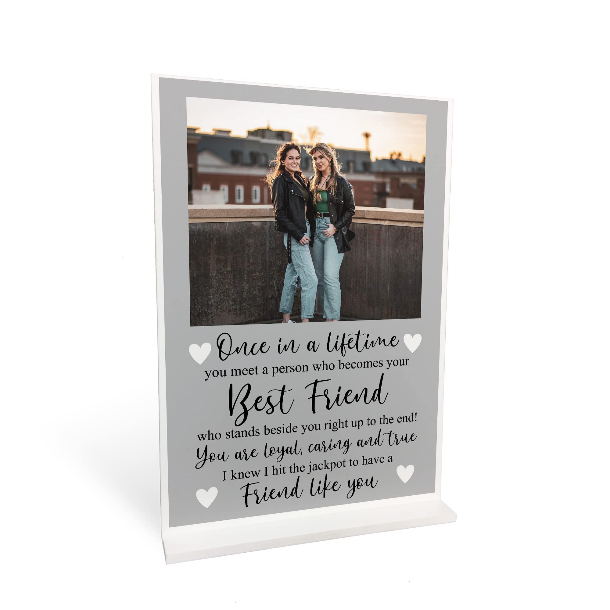 Red Ocean Personalised Gift For Best Friend Standing Plaque Friendship Sign Best Friend Birthday Gift