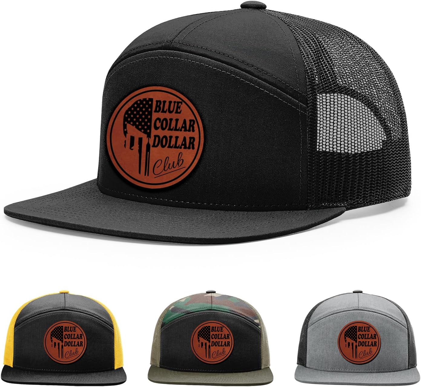 Blue Collar Dollar Club, Blue Collar Brotherhood, Gift for Blue Collar Man Hat