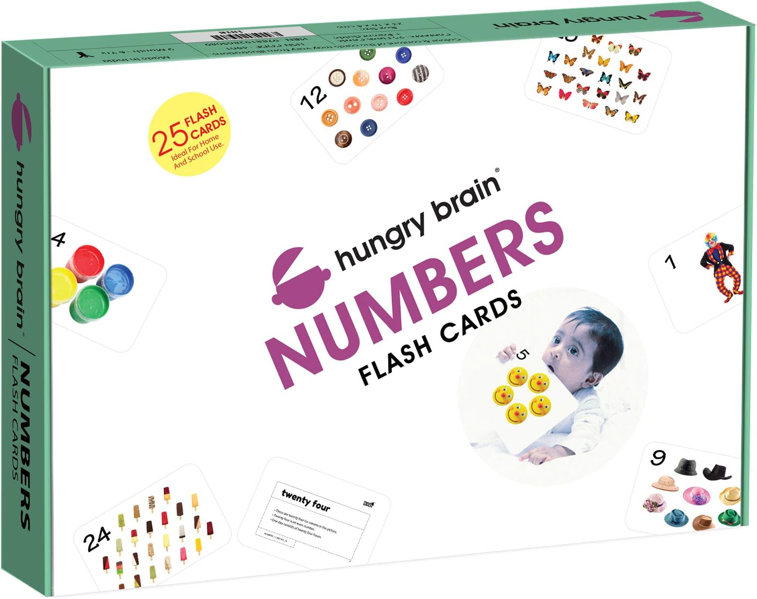 Numbers Baby Flash Cards 3 Months+ | Montessori Learning Cards for Toddlers | Early Brain Development Toy | Improve Vocabulary, Memory & Cognitive Skills | Educational Gift for Kids