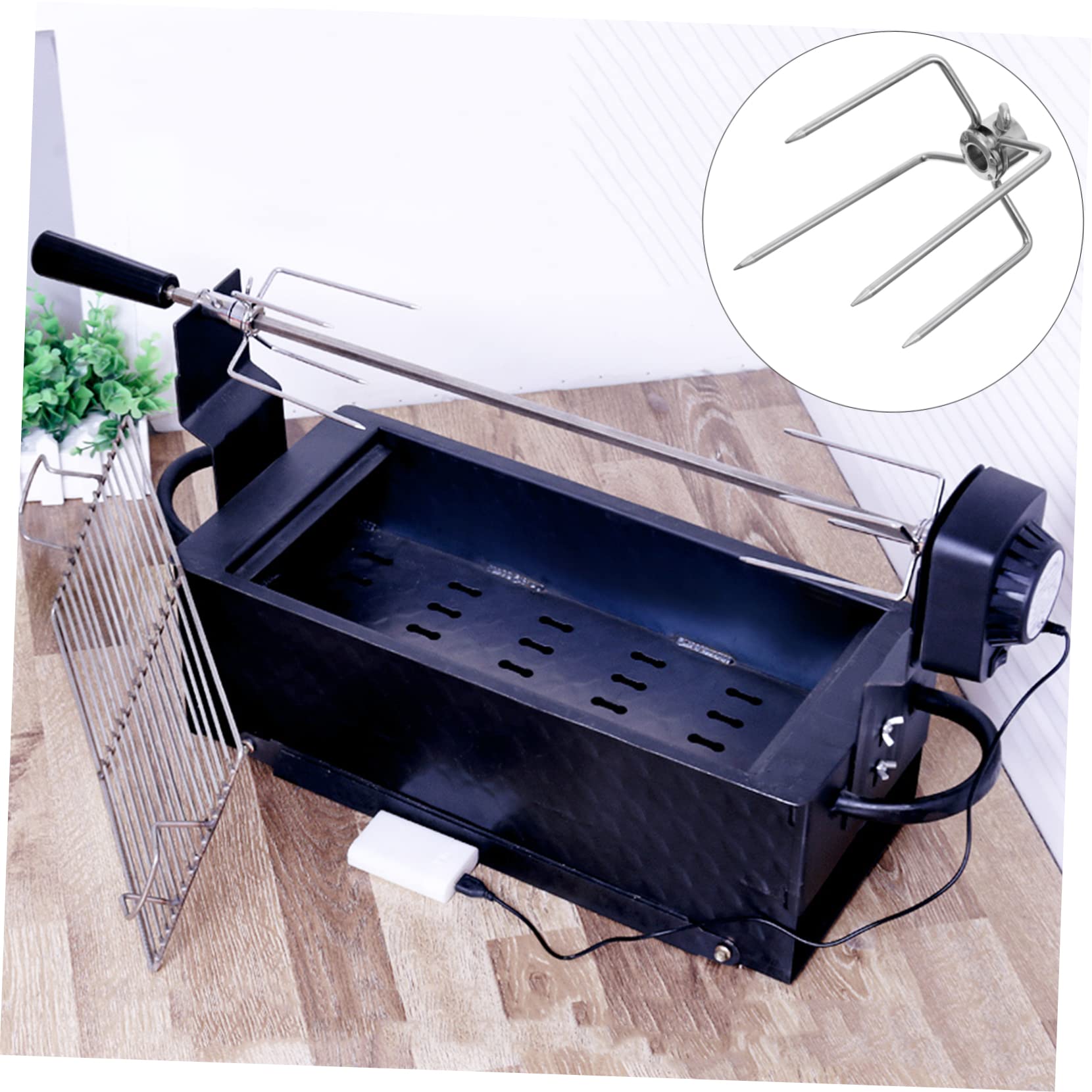 2piezas Tenedores Inoxidable Duraderos Aptos Para Lavavajillas Perfectos Para Barbacoas y Camping