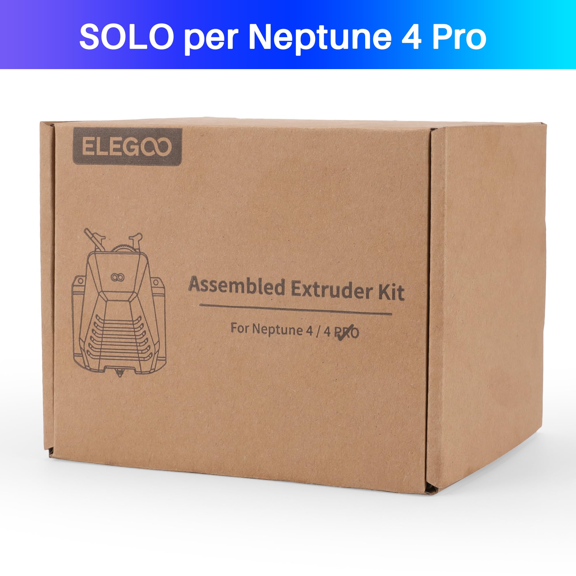 ELEGOO Estrusore per Neptune 4 Pro, Azionamento dell'Estrusore della Stampante 3D, Azionamento Diretto a Doppio Ingranaggio Completamente Assemblato, Accessorio Ufficiale della Stampante 3D