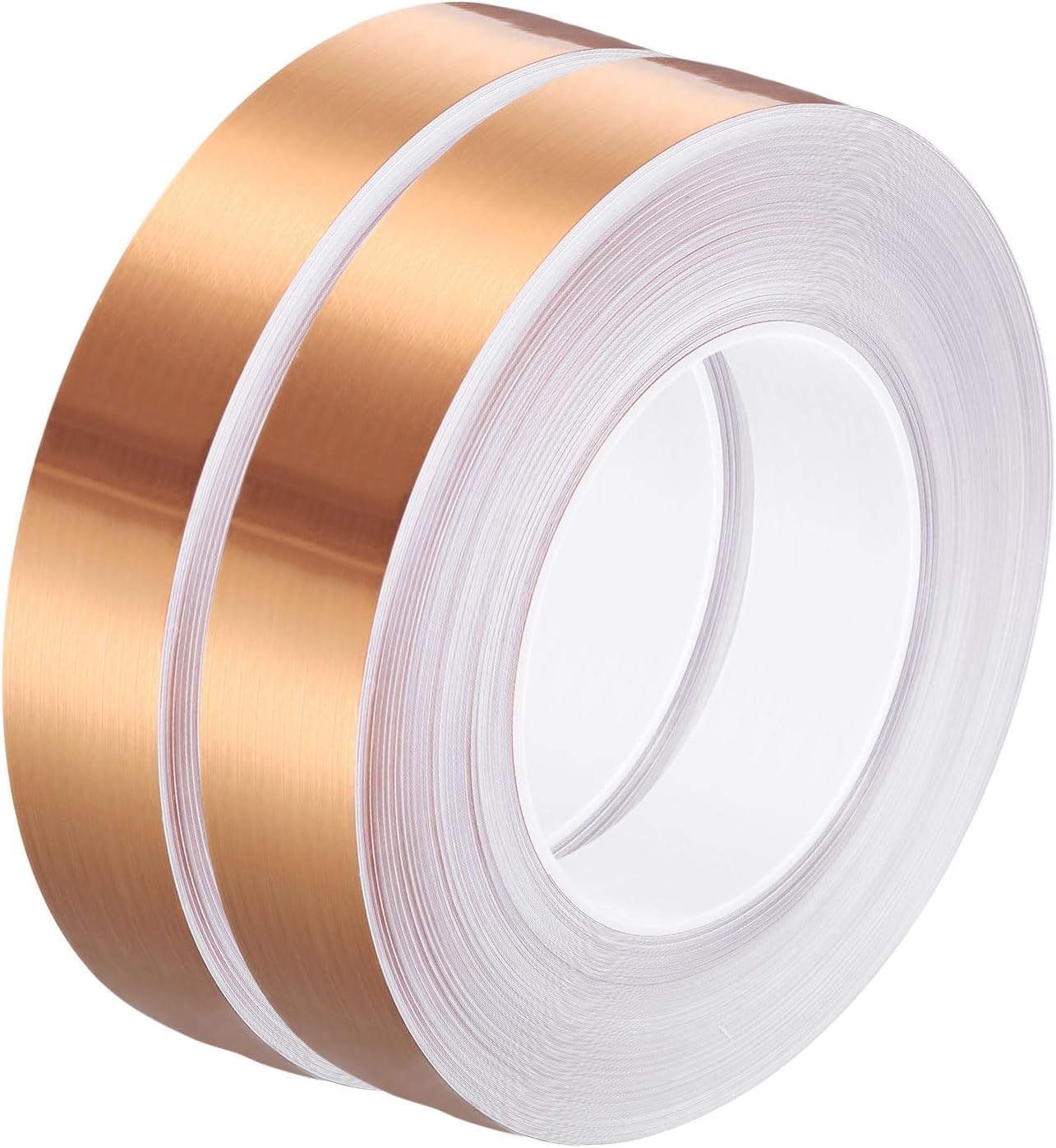 HARFINGTON 2Pcs Floor Tiles Black Foil Lines Metallic Mirror Tape 0.98" x164 Ft Self Adhesive Decor Floor Wall Seam Sticker Waterproof Gap Sealing Tape for Kitchen Bathroom Cabinet