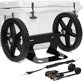 Upgraded Cooler Wheel Kit, Universal Cooler Cart Kit for Heavy-Duty Coolers,15.5 in to 17.5