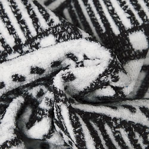 Miniatura 6 de Zacoo Alfombra bohemia de 4 x 6 pies, lavable a máquina, marroquí, para dormitorio, sala de estar, alfombra bohemia suave y antideslizante para