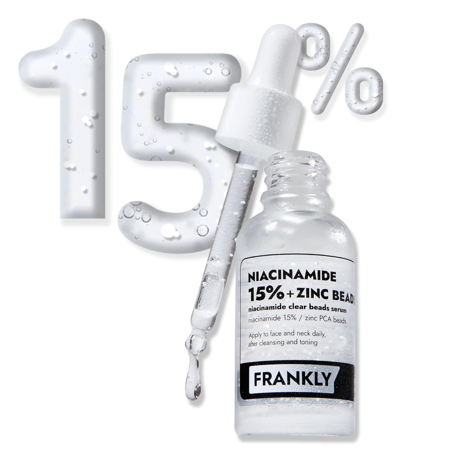 FRANKLY Niacinamide 15% & Zinc Beads Serum: Acne & Dark Spots Care, Oil Control, Even Skin Texture & Glow | Vegan & Cruelty-Free | Non-Comedogenic All skin types Korean Skincare | 1.01 fl.oz FRANKLY Niacinamide 15% & Zinc Beads Serum: Acne & Dark Spots Care, Oil Control, Even Skin Texture & Glow | Vegan & Cruelty-Free | Non-Comedogenic All skin types Korean Skincare | 1.01 fl.oz