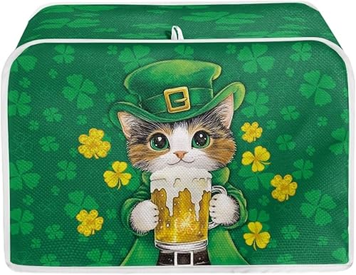 Vista 21 de Dreaweet Funda para tostadora de dibujos animados Kawaii Toast, de poliéster, se adapta a la mayoría de tostadoras de ranura larga de 4 rebanadas