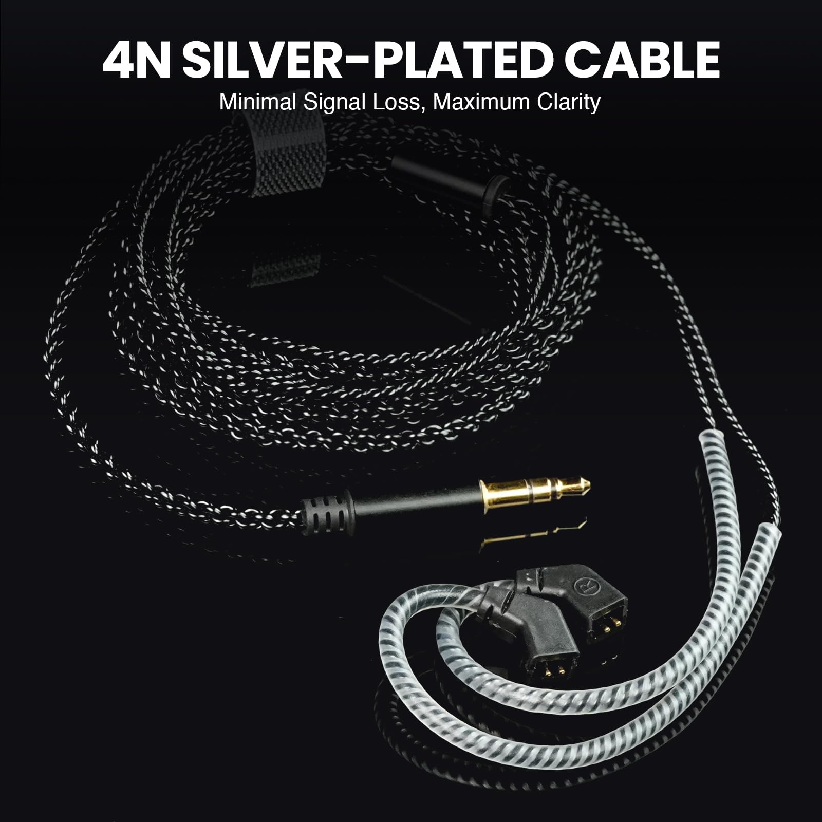 Phenyx Pro Auricolari in-ear con doppio driver ibrido PME-20 | Stereo IEM con isolamento acustico, cavo staccabile a 2 pin, design anti-groviglio, cantanti, musicisti, videogiochi