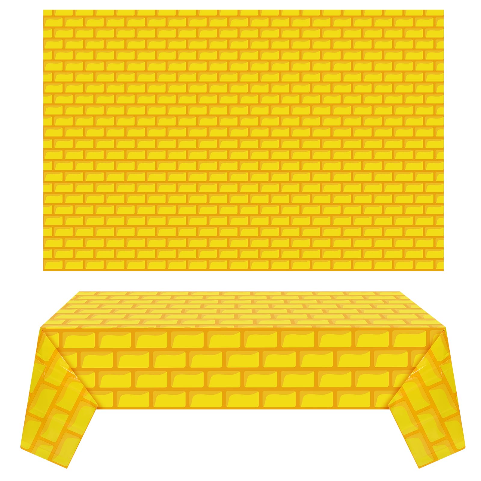 Toile de fond mur de brique 1,4x2,7m nappe amovible jaune vif Chuangdi