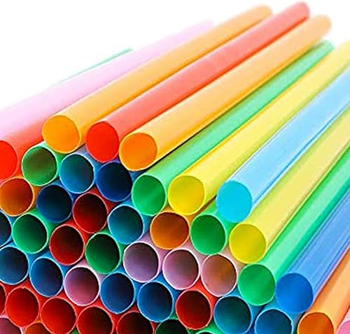 Pajitas desechables, popotes desechables para batidos, ideales para reuniones familiares, fiestas de cumpleaños y reuniones de vacaciones, 300