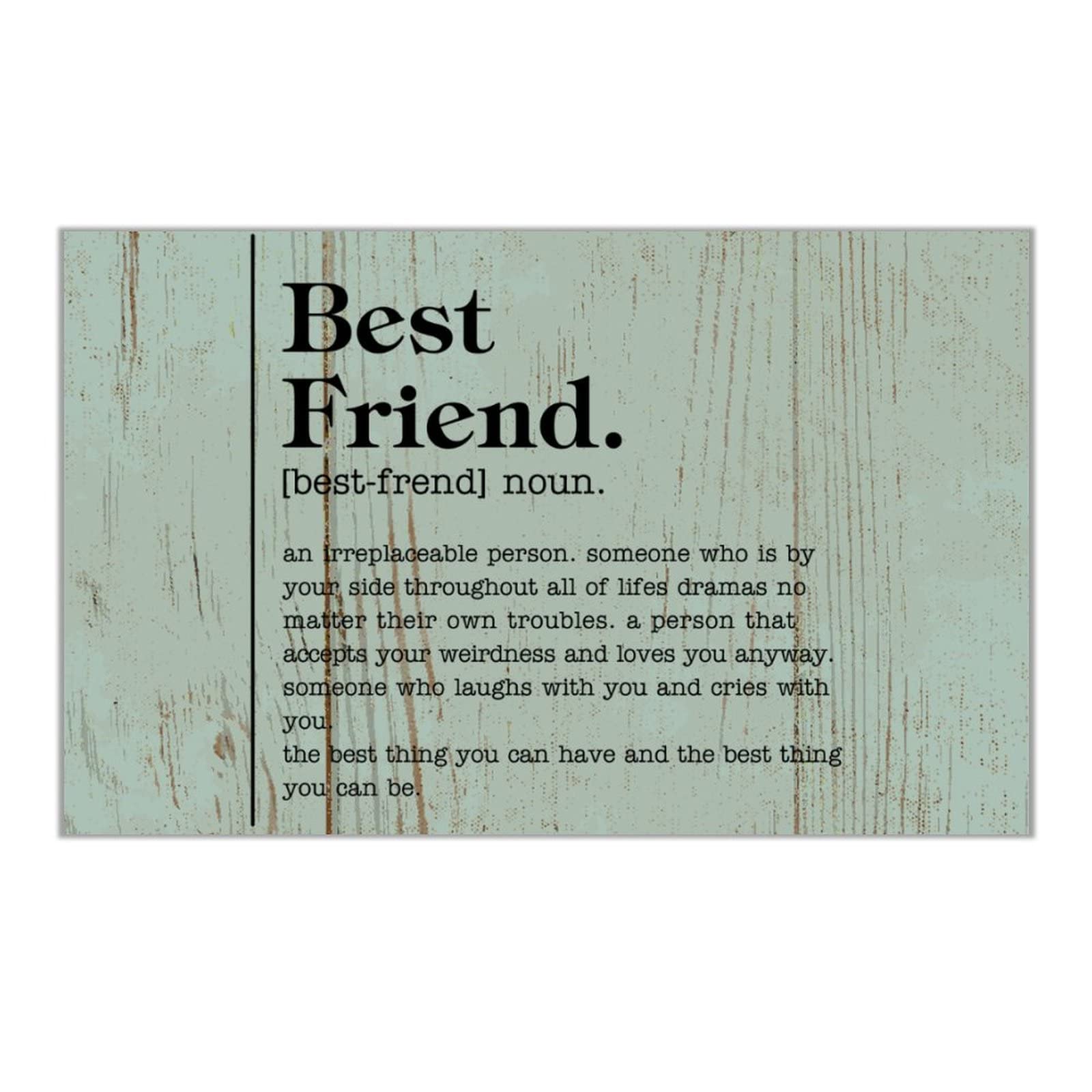 Panneau en bois Best Friend : l'art de sublimer l'amitié dans votre salon