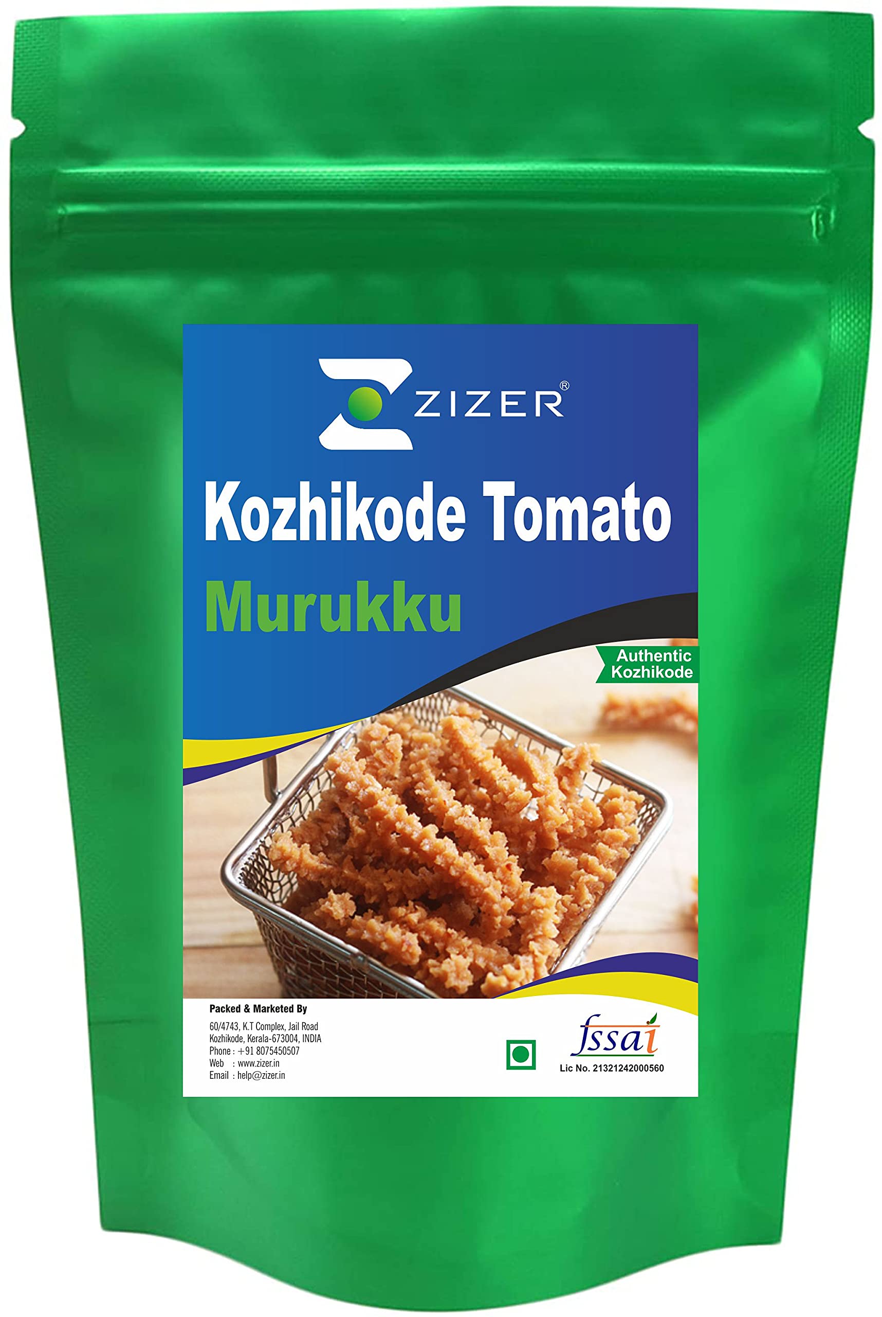 Zizer Kozhikoden Tomato Murukku | Tomato Chakli | Crunchy, Lightly Spiced Snack | Kerala Speciality Namkeen (250 g) (B09HL31WZR) Amazon Price History, Amazon Price Tracker