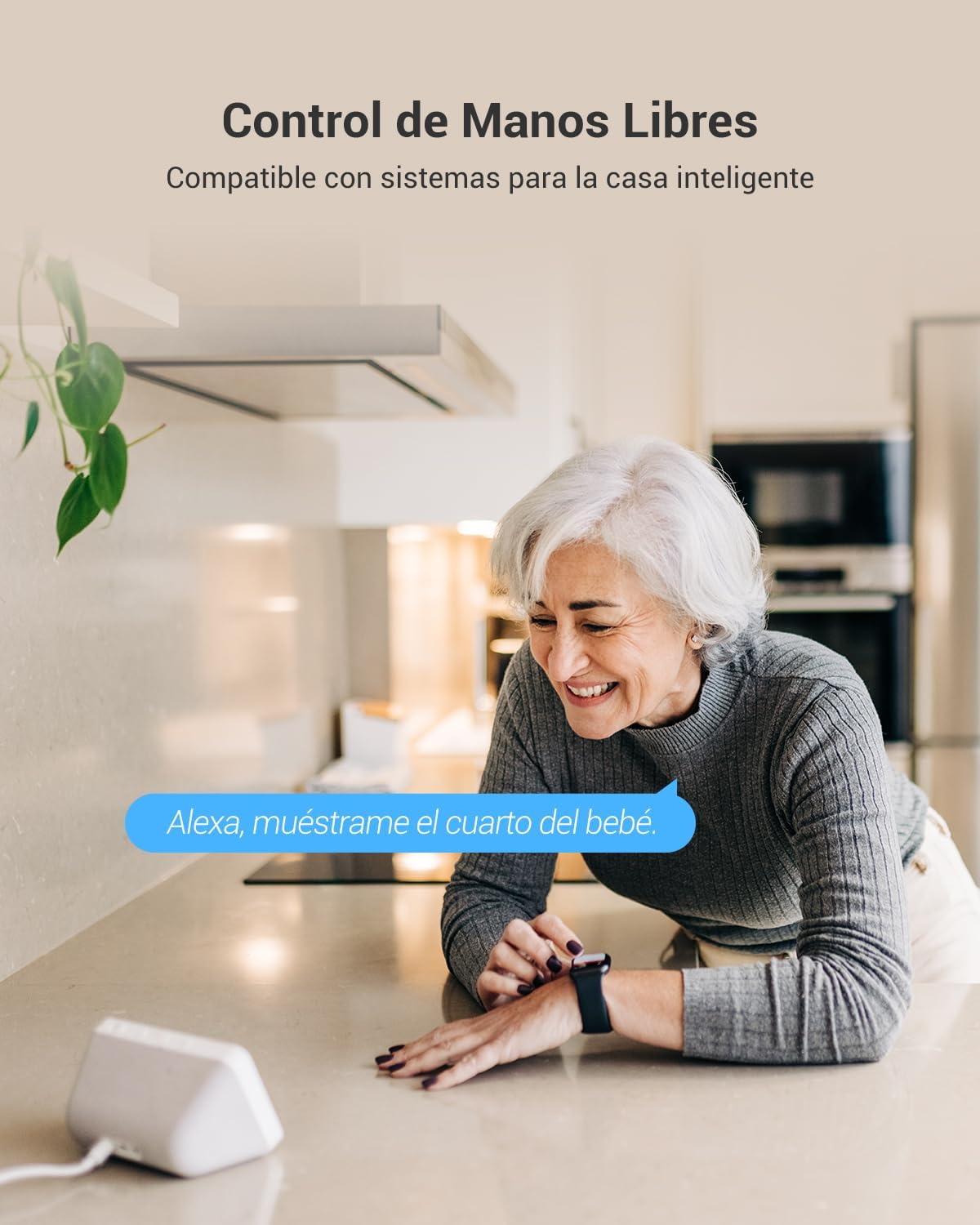 EZVIZ Camara Vigilancia WiFi Interior con Bateria de 40 Dias 1080P Camara IP de Seguridad, Deteccion de Persona Humana, Audio Bidireccional, Soporta Tarjeta hasta 512GB,Compatible con Alexa,CB1