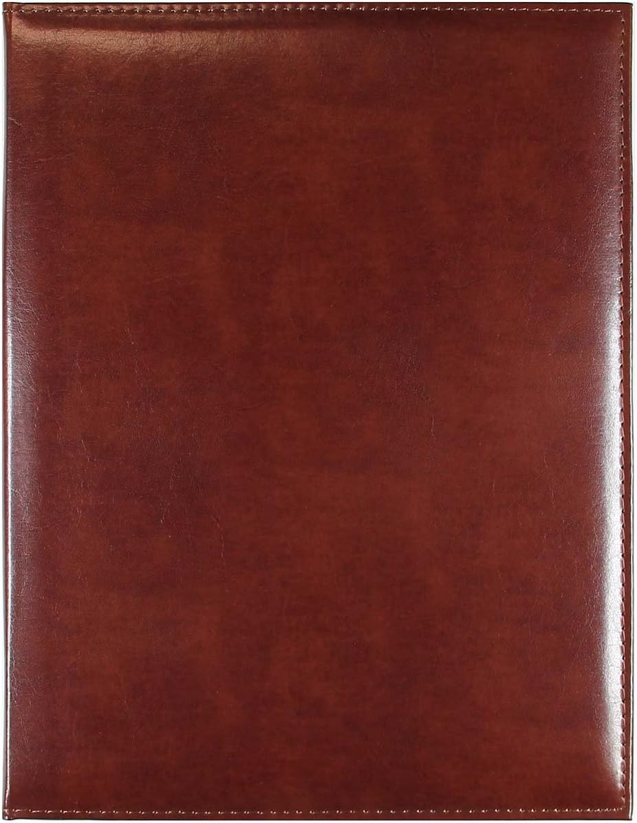 C.R. Gibson Brown Leather Padfolio with Legal Size Notepad