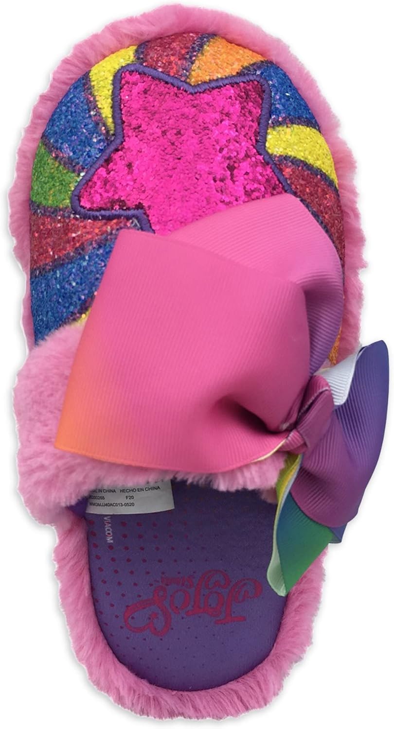 Jojo Siwa スタースワールスカッフスリッパ 小さな女の子用 US サイズ: 12 Narrow Little Kid