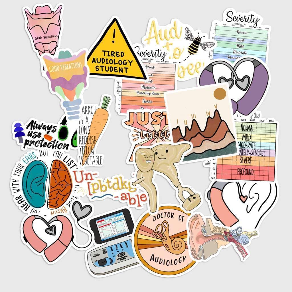 Definiton Sound Sticker Amazon.com: Sticker Pack 20 pcs Audiology Stickers, Hearing Care Sound ...