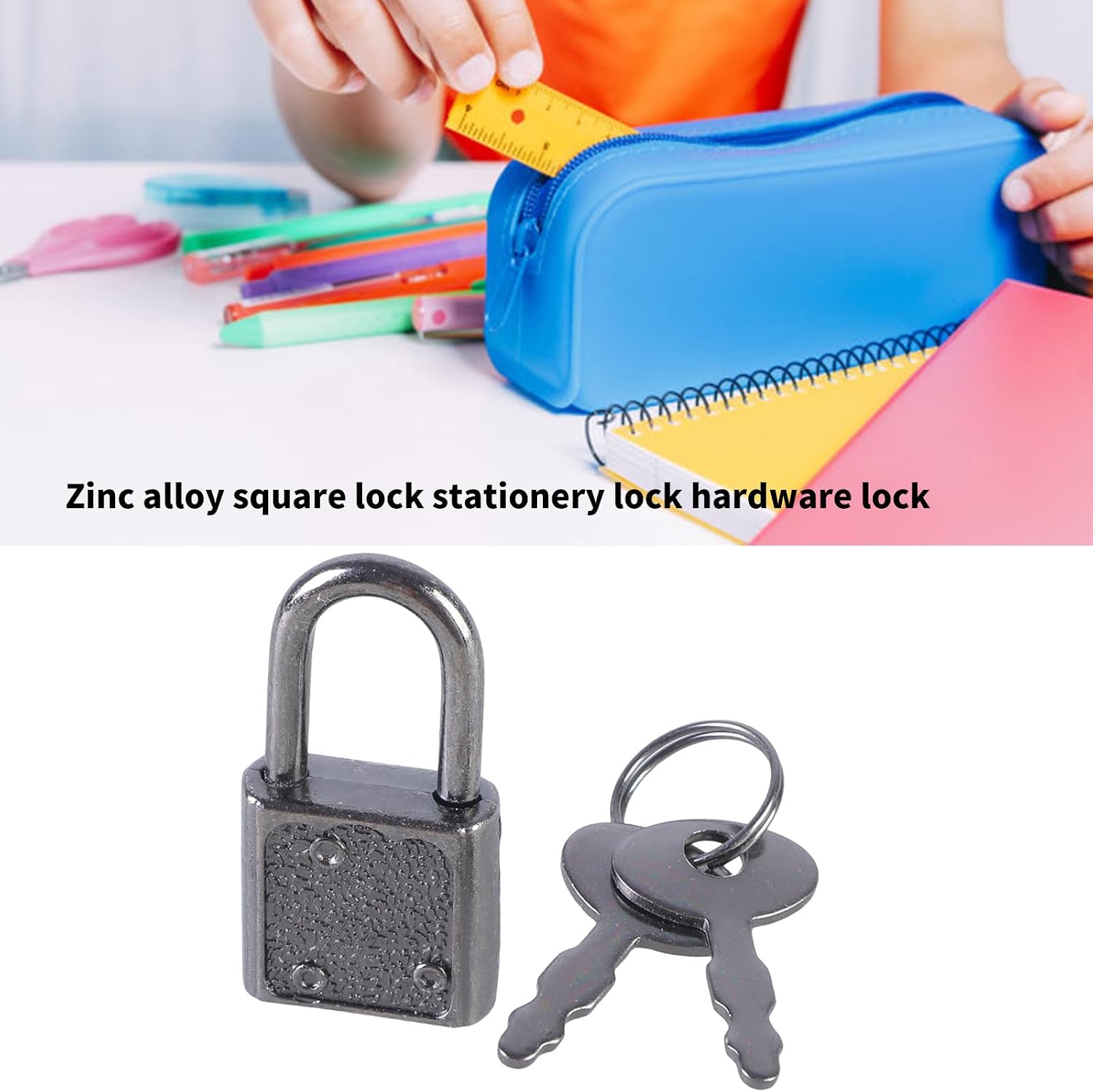 5Pcs Vintage Styles Metal Lock Zincs Alloy Padlock Small Luggage Box Key Lock Notebook Lock Home Hardware