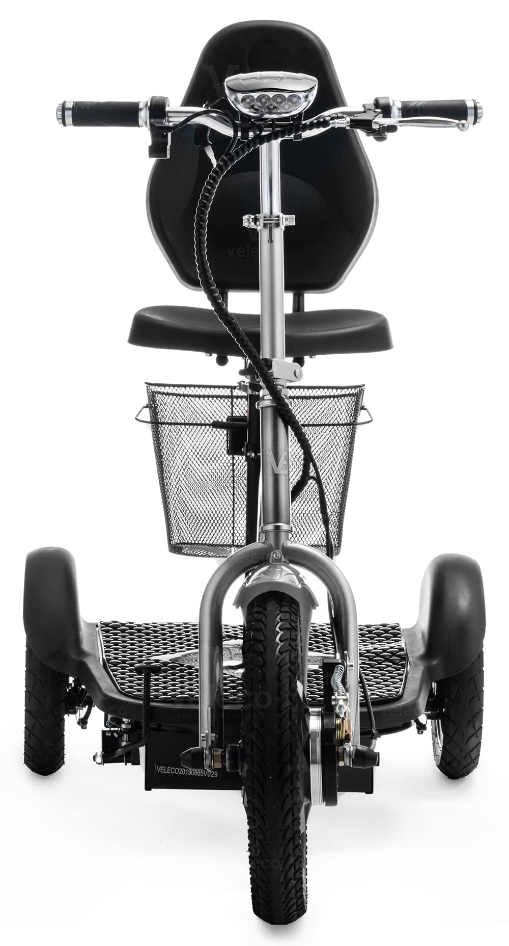 VELECO trójkołowy skuter elektryczny ZT16 dla seniorów (czarny)