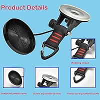 Vista 6 de 4 piezas de anclaje de ventosas resistentes con ganchos, accesorios de succión fuerte al aire libre para camping, accesorio de lona para toldo