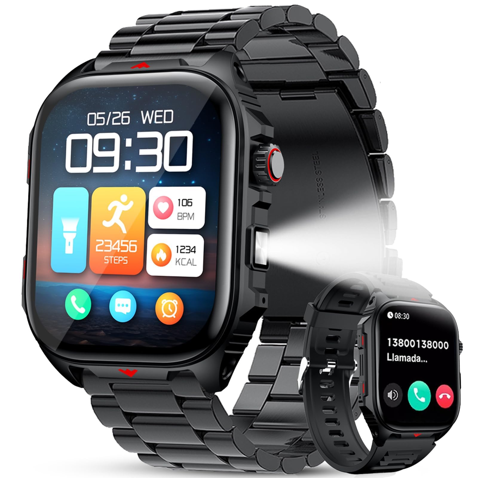 Jooeniok Dynamic Fitness Tracker with 2.01 Large Screen & 400mah Battery - Step Counter, 100+ Sports Modes, Bluetooth Calling & Health Monitoring for Active Lifestyles-image-23