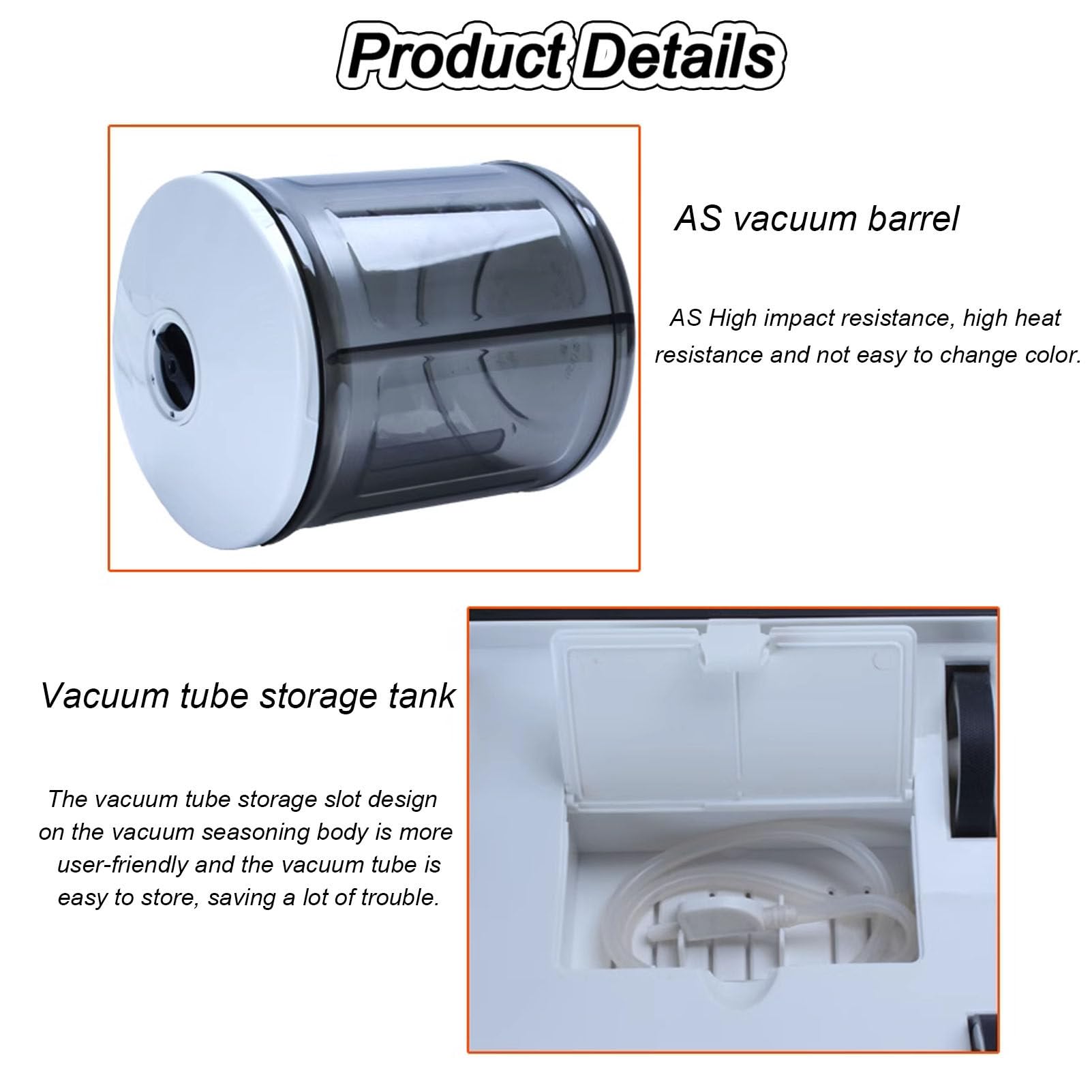 Marinador de Vaso de Carne,Máquina de Marinado de Vaso al Vacío Automático,Máquina de Marinado de Vaso al Vacío para Carne y Vegetales