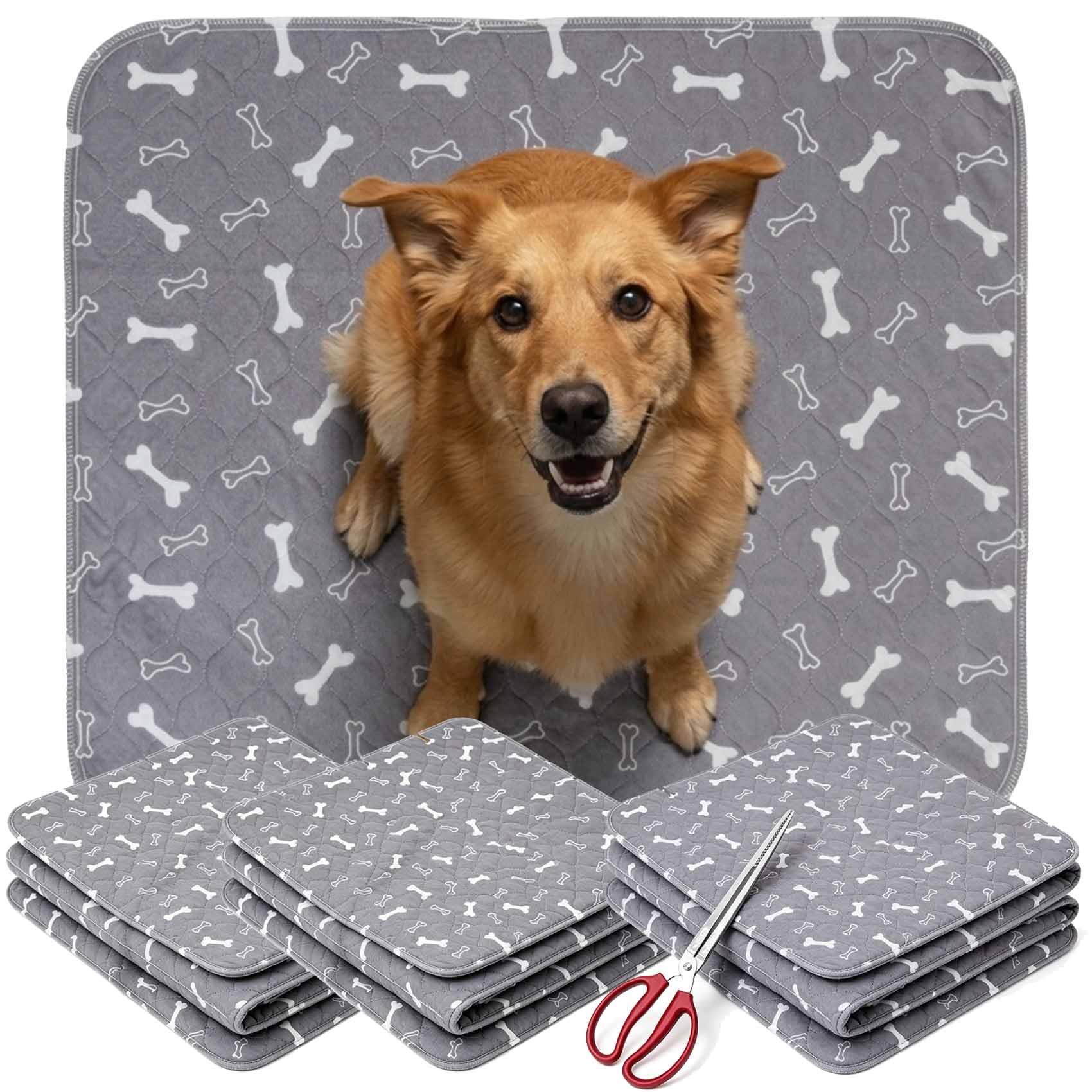 Novapaw Pup Pad, Dogs Know Where to Go with Edge Leak Protection for Keeps Smells Contained & No Seep, Machine Washable 300+ with Stay-in-Place Base for Puppies Pet Potty Training (3PCS,70*80cm)
