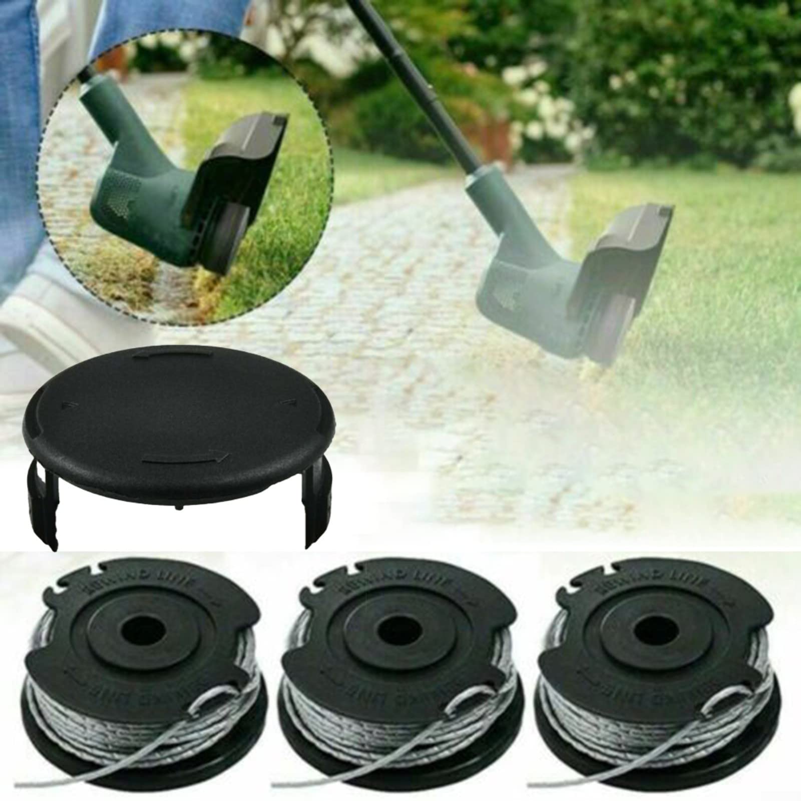 Lot De 8 Bobines De Débroussailleuse Pour Bosch Easygrass Cut